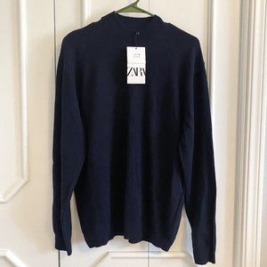 Zara Mock Neck Unisex Sweater